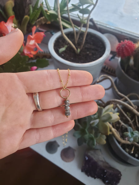The Love Drop - Raw Salt & Pepper Diamonds