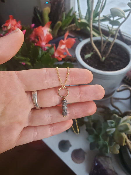 The Love Drop - Raw Salt & Pepper Diamonds