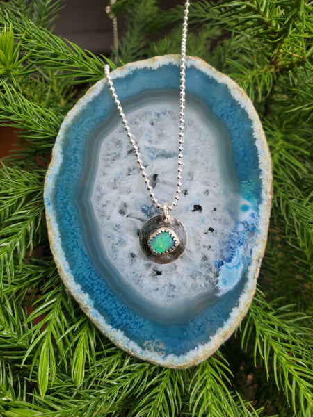 Opal Sacred Circle Necklace