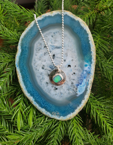 Opal Sacred Circle Necklace