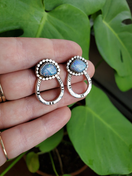 Coober Pedy Opal Statement Studs