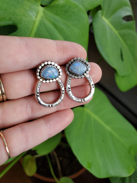 Coober Pedy Opal Statement Studs