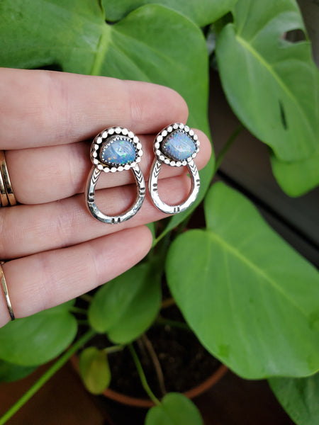 Coober Pedy Opal Statement Studs