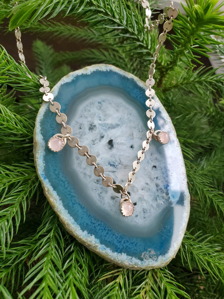 Rose Quartz Choker