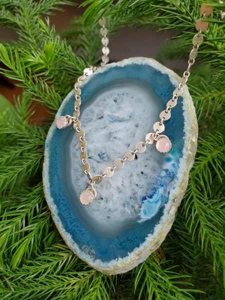 Rose Quartz Choker