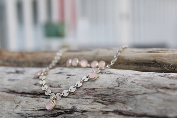 Rose Quartz Choker