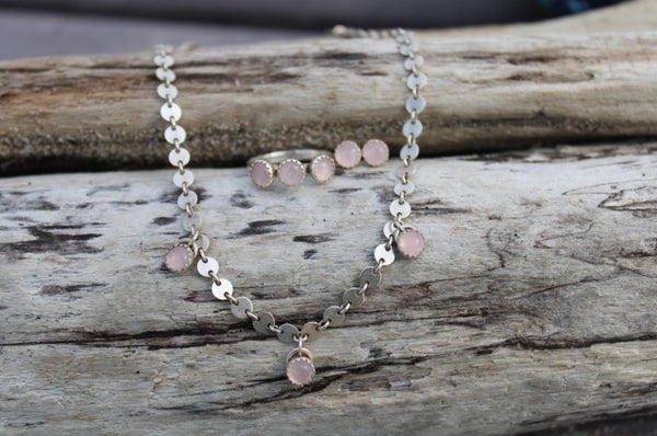 Rose Quartz Choker