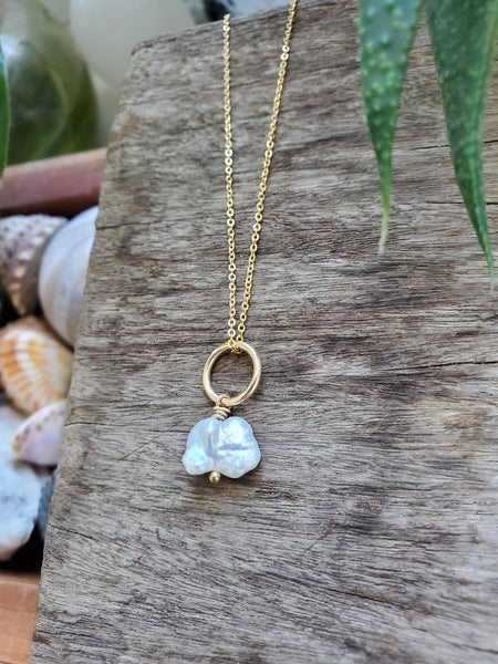 Golden Pearl Drop - Irregular