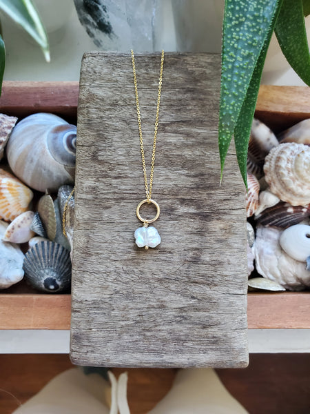 Golden Pearl Drop - Irregular