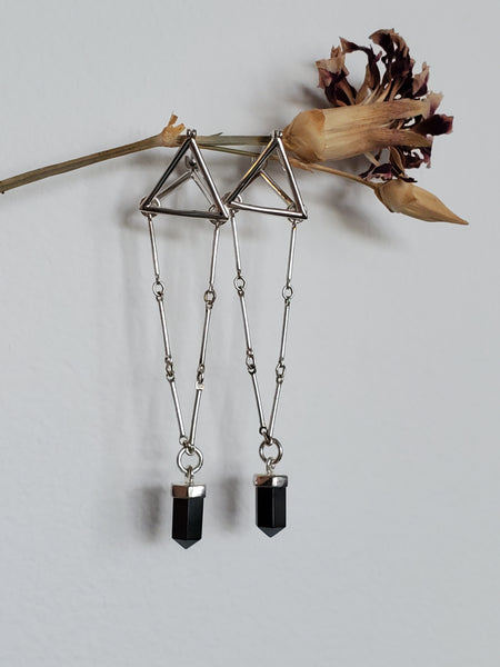 Hematite Geometric Crystal Danglers