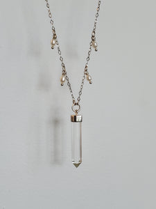 Dew Drop Necklace - Clear Quartz