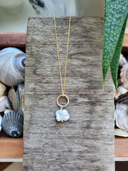 Golden Pearl Drop - Irregular