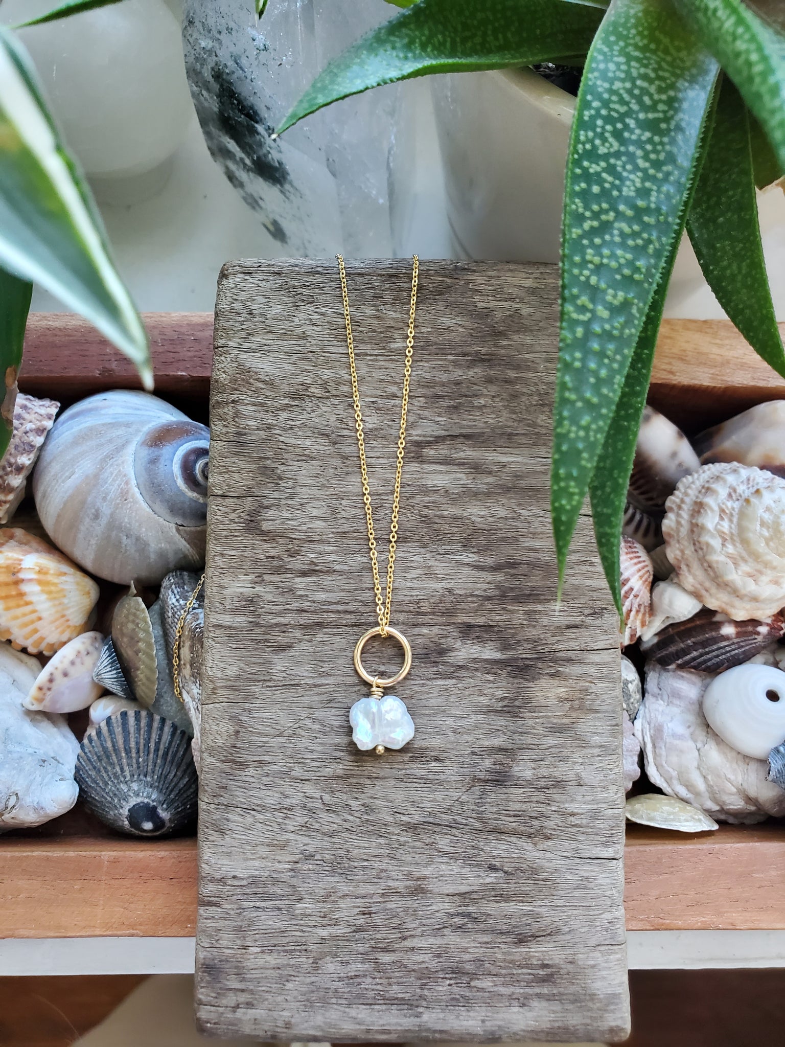 Golden Pearl Drop - Irregular