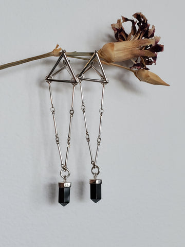 Hematite Geometric Crystal Danglers