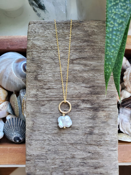 Golden Pearl Drop - Irregular