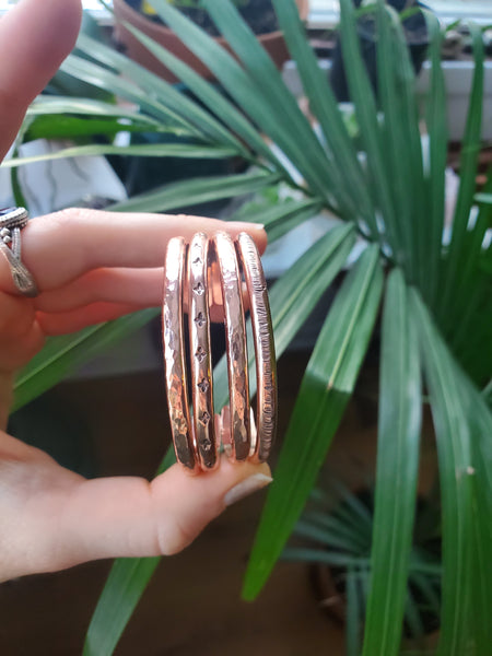 Hammered Copper Cuff - 5"