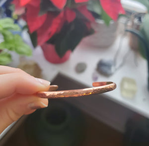 Hammered Copper Cuff - 5"