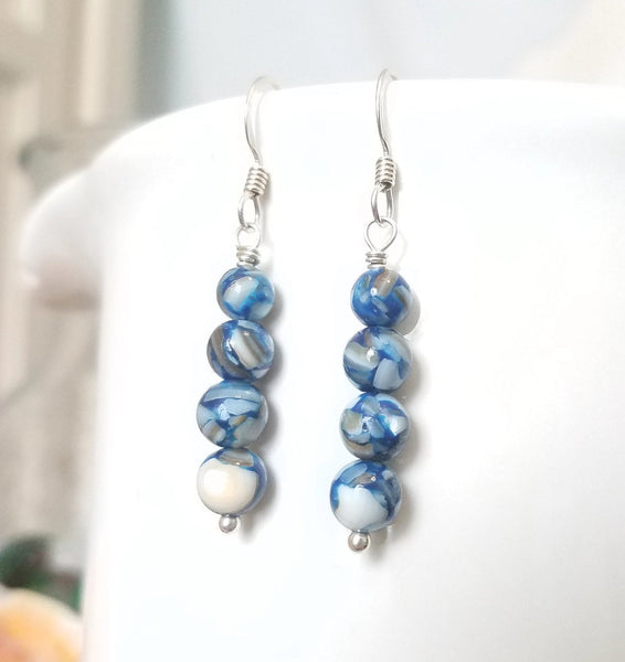 Sterling Silver Deep Ocean Droplets