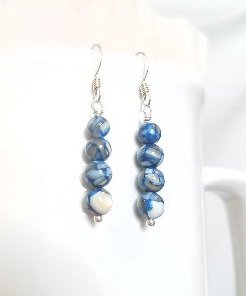 Sterling Silver Deep Ocean Droplets